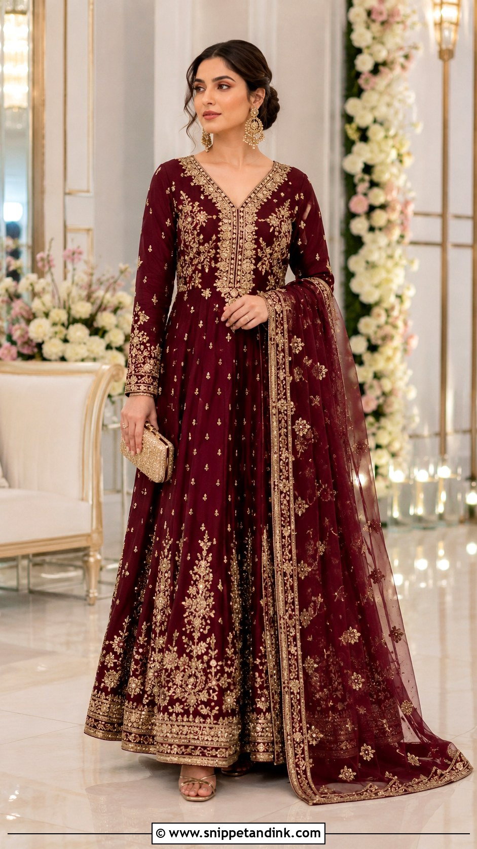 Zardozi Long Frock for Wedding - Snippet and Ink - 20 Long Frock for Wedding Ideas