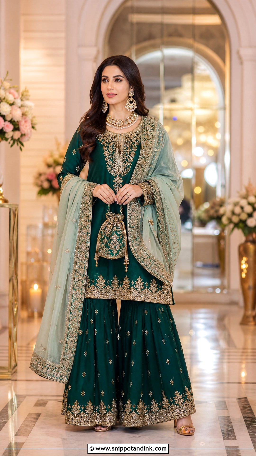 Zardozi Sharara Suit - Snippet and Ink - 25 Heavy Sharara Suits for Wedding