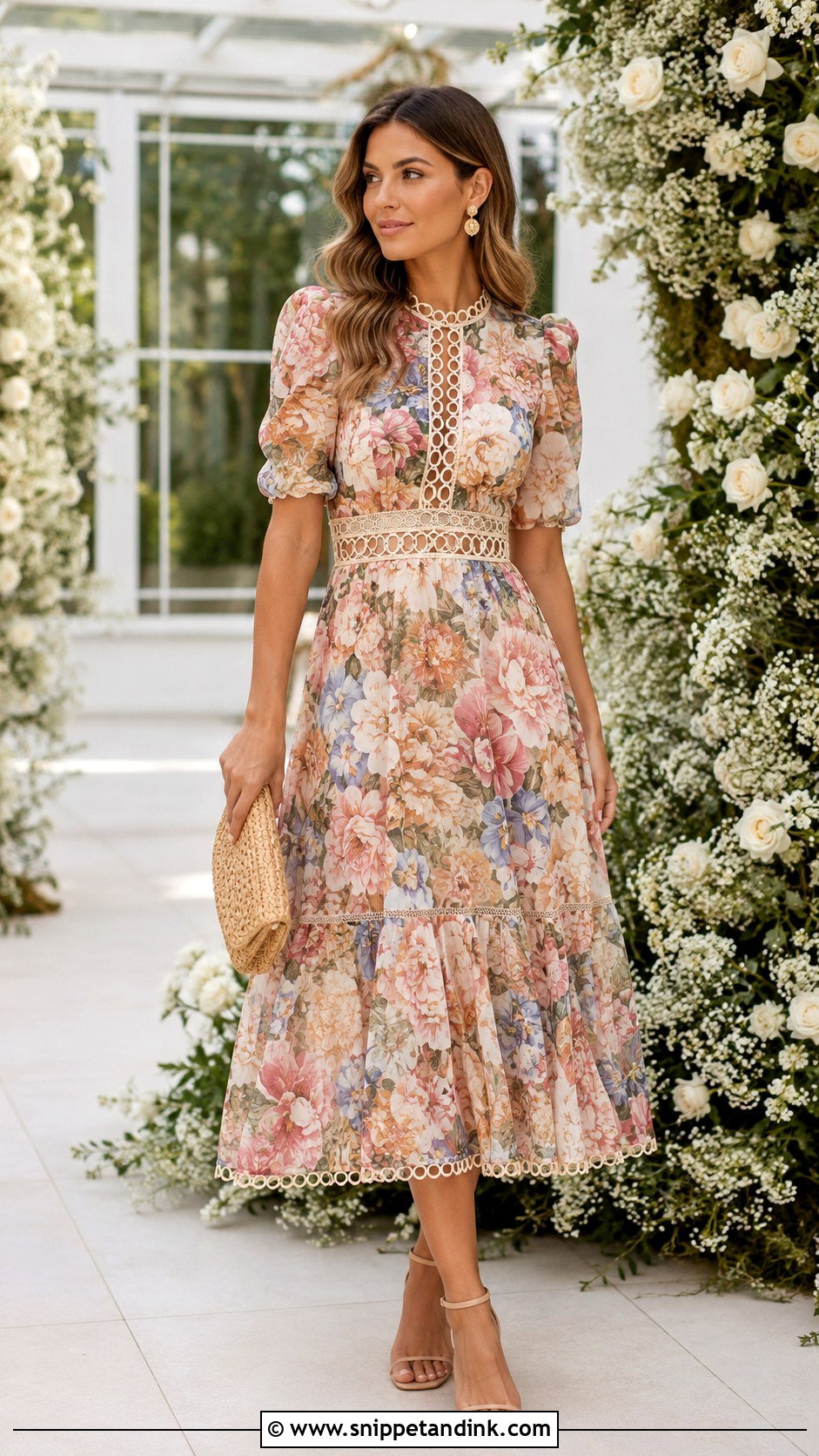 Zimmermann Floral Midi Dress - Snippet and Ink - 20 Designer Dresses for Wedding