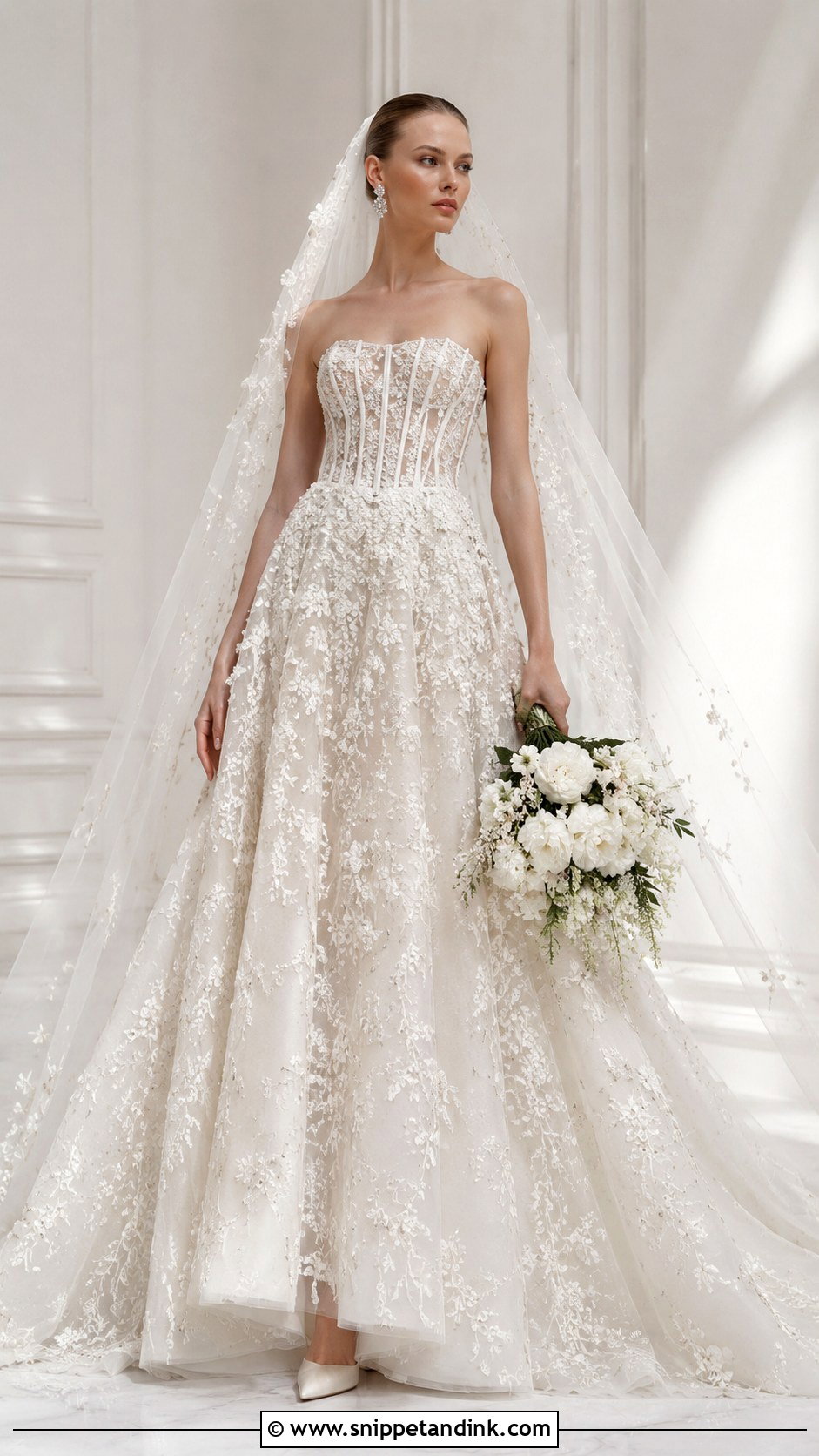 Zuhair Murad Corset Wedding Dress - Snippet and Ink - 25 Zuhair Murad Wedding Dress Ideas