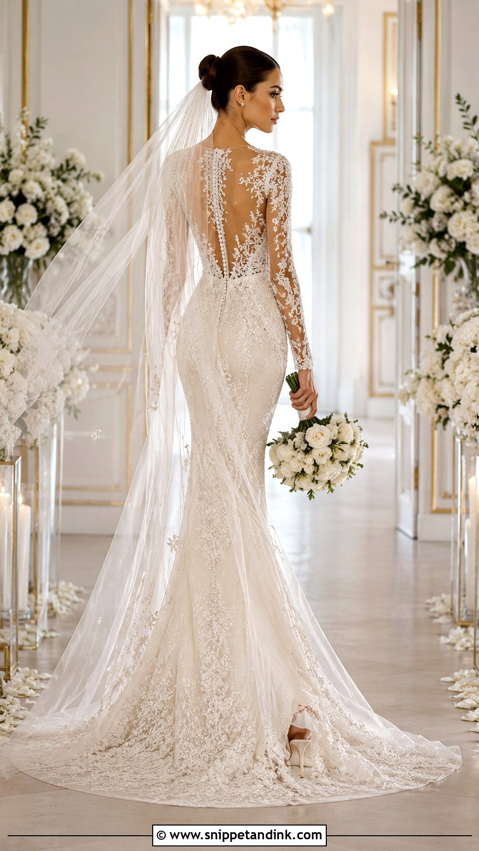Zuhair Murad Illusion Back Wedding Dress - Snippet and Ink - 25 Zuhair Murad Wedding Dress Ideas