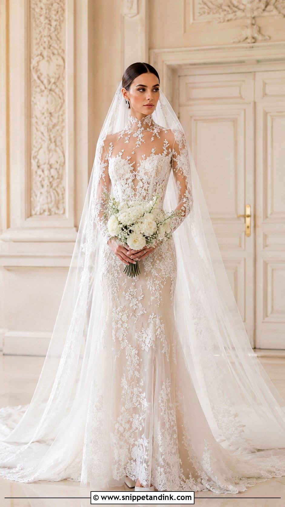Zuhair Murad Illusion Wedding Dress - Snippet and Ink - 25 Zuhair Murad Wedding Dresses