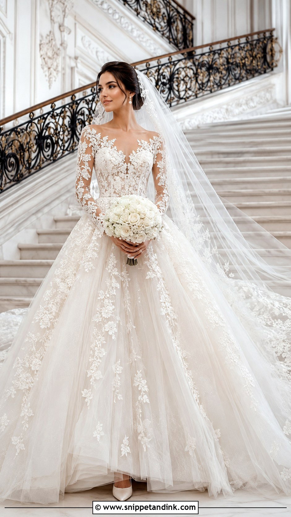 Zuhair Murad Lace Ball Gown Wedding Dress - Snippet and Ink - 25 Zuhair Murad Wedding Dresses