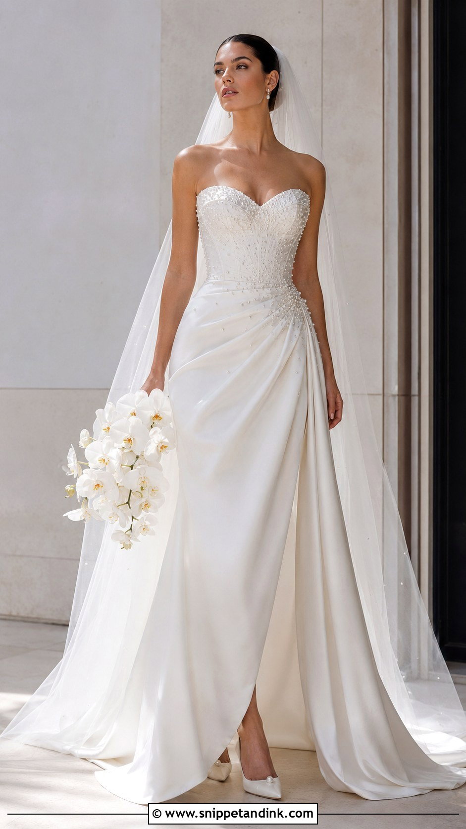 Zuhair Murad Satin Wedding Dress - Snippet and Ink - 25 Zuhair Murad Wedding Dress Ideas