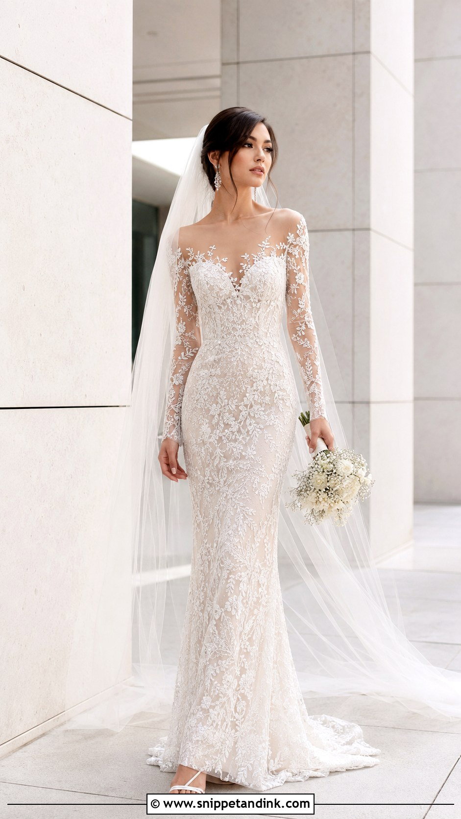 Zuhair Murad Sheath Wedding Dress - Snippet and Ink - 25 Zuhair Murad Wedding Dresses