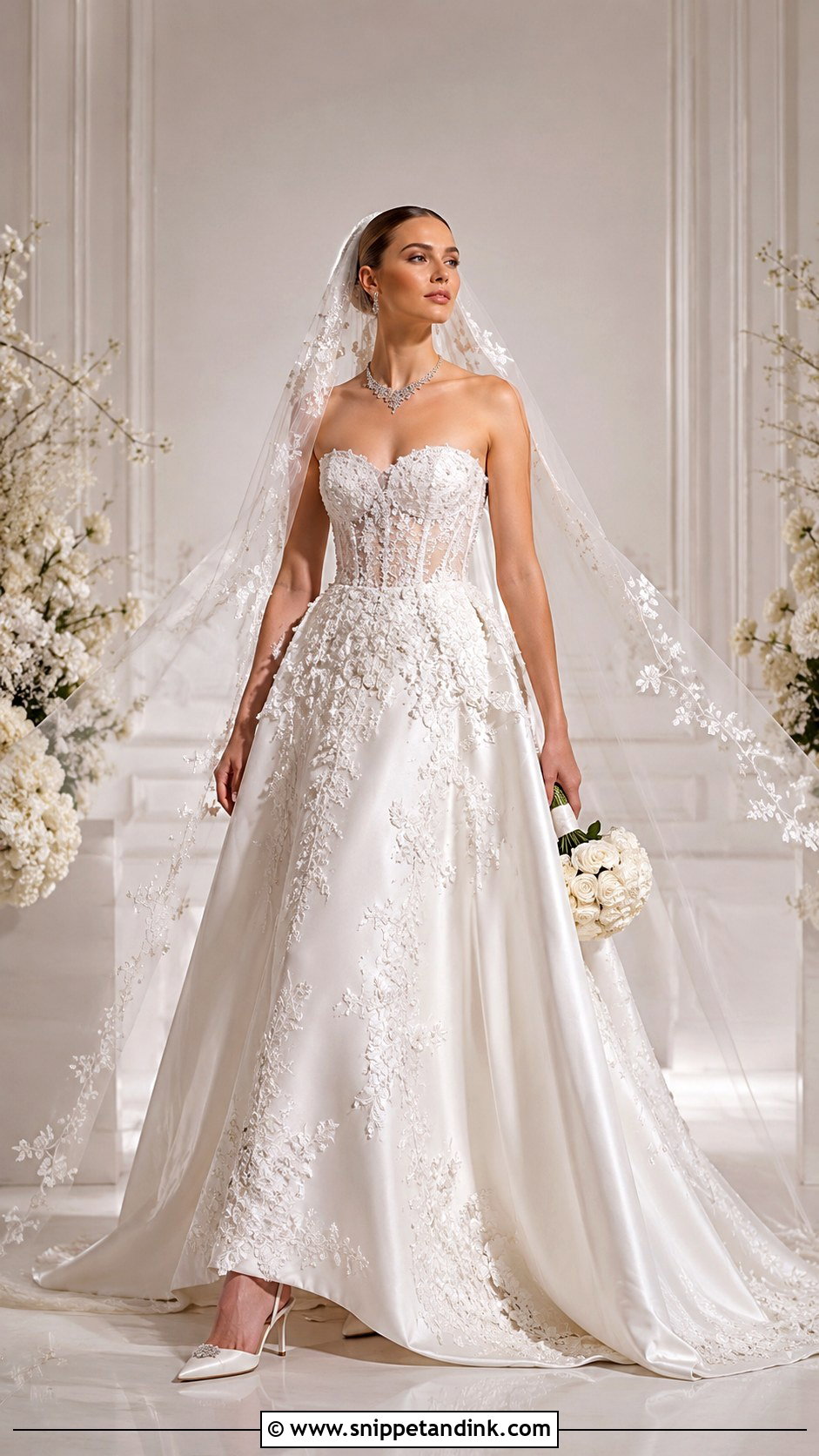 Zuhair Murad Strapless Wedding Dress - Snippet and Ink - 25 Zuhair Murad Wedding Dress Ideas