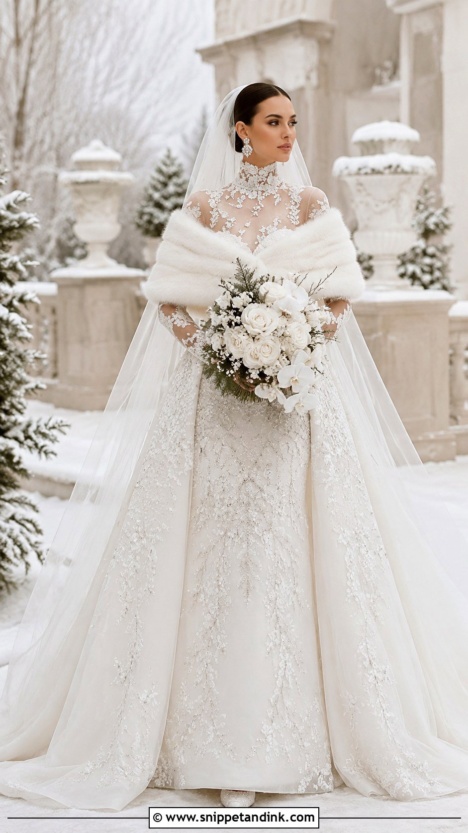 Zuhair Murad Winter Wedding Dress - Snippet and Ink - 25 Zuhair Murad Wedding Dress Ideas