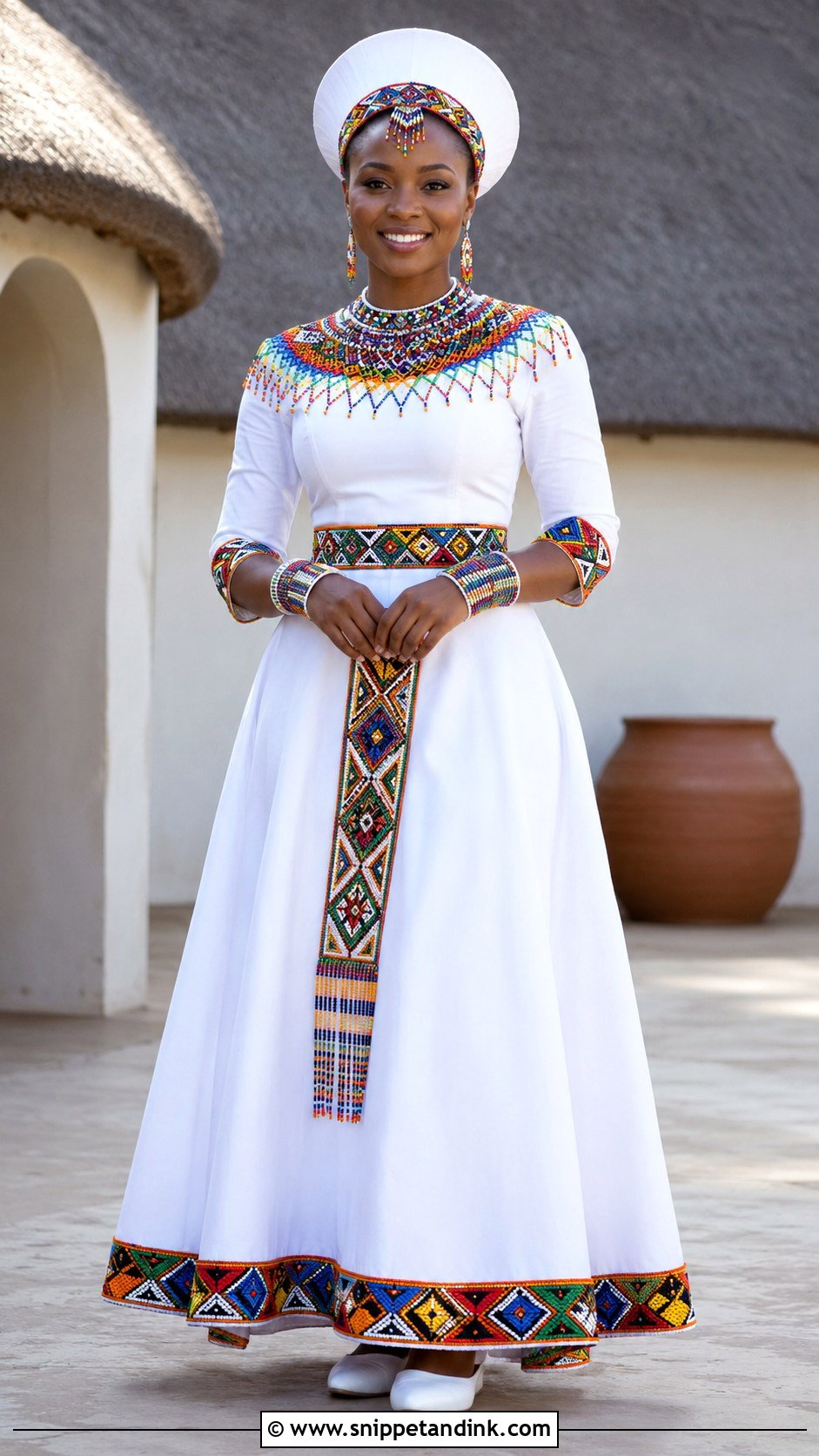 Zulu Beaded African Bridal Dress - Snippet and Ink - 20 African Bridal Wedding Dress Ideas
