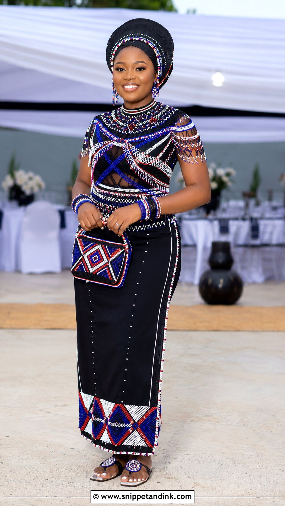 Zulu Beaded Bridal Outfit - Snippet and Ink - 20 African Bridal Ideas
