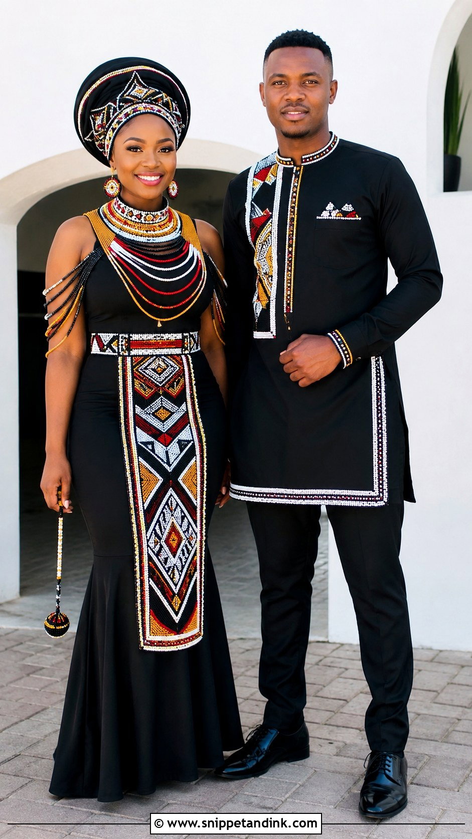 Zulu Beaded Lobola Outfit - Snippet and Ink - 25 Lobola Outfits for Couples