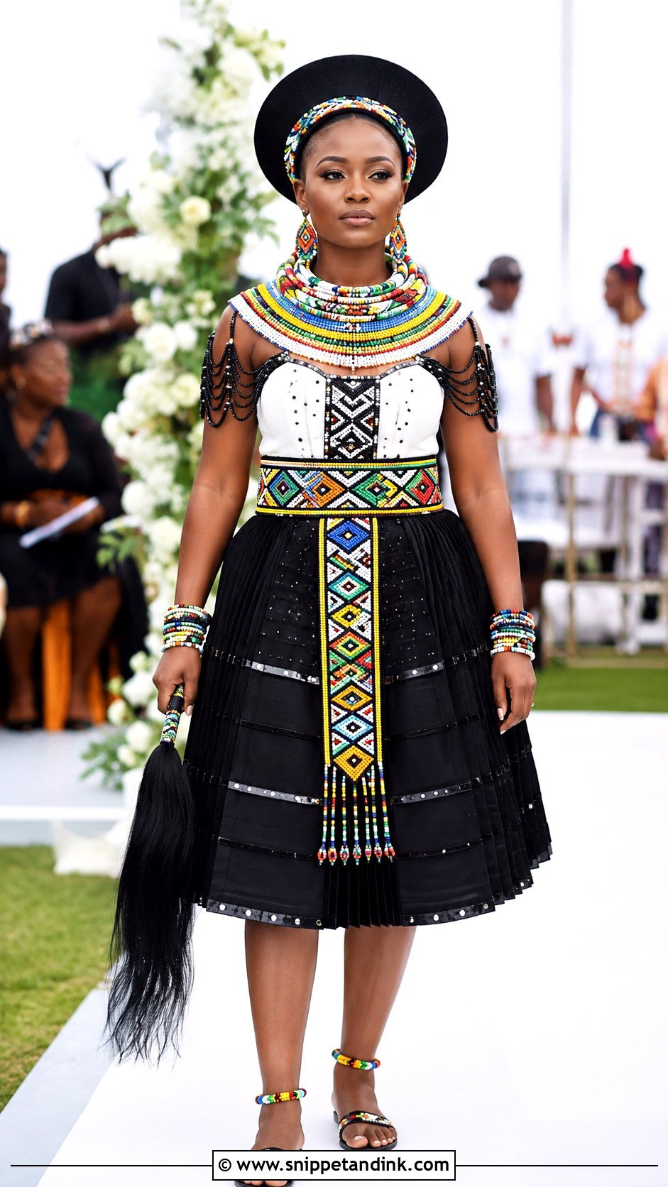 Zulu Isidwaba Wedding Outfit - Snippet and Ink - 20 Traditional African Wedding Outfits